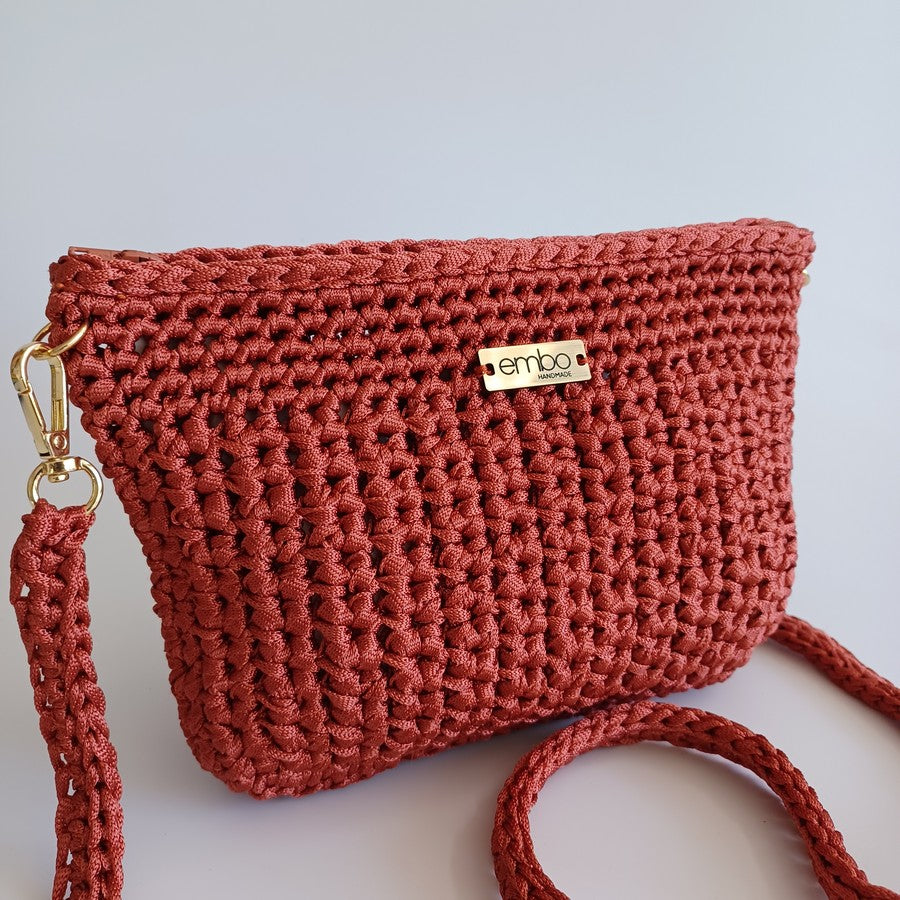 Mini Bag with Crochet Strap