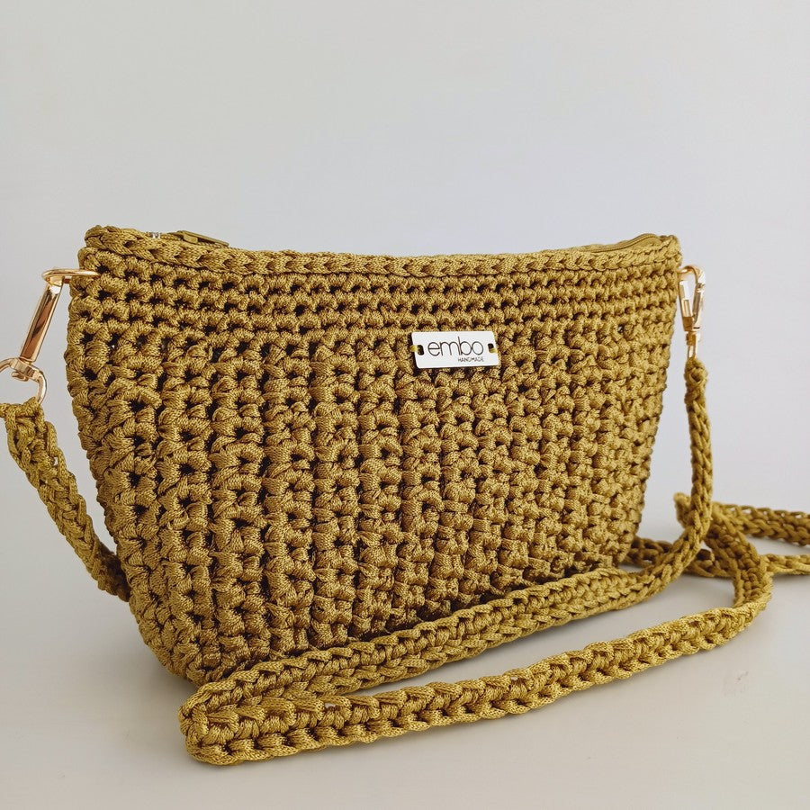 Mini Bag with Crochet Strap