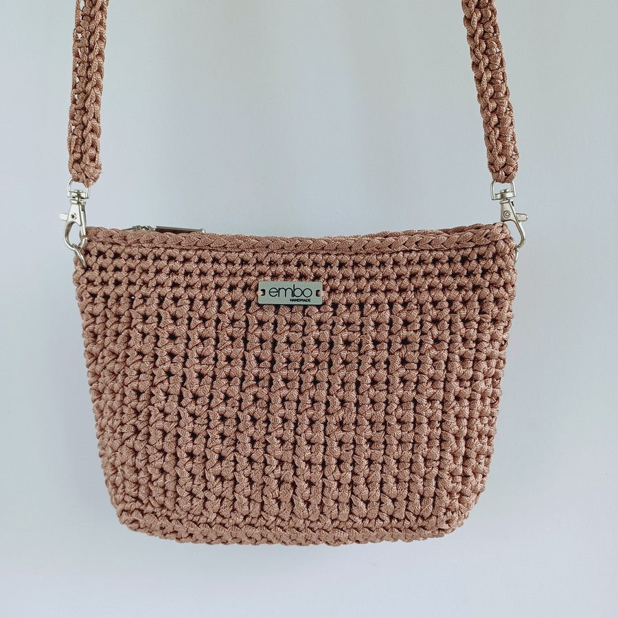 Mini Bag with Crochet Strap Embo Handmade