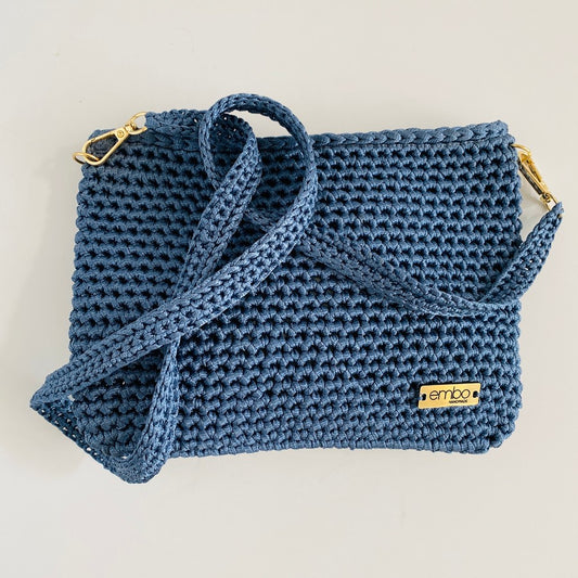 Viscose bag with crochet strap