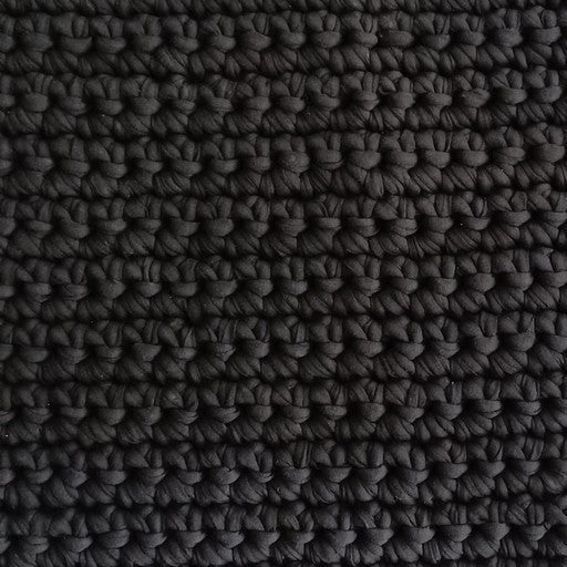Tshirt Yarn Crochet Bathmat Stock Photo - Download Image Now - Bath Mat,  Black Color, Women - iStock
