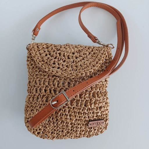 Raffia Crossbody Bag