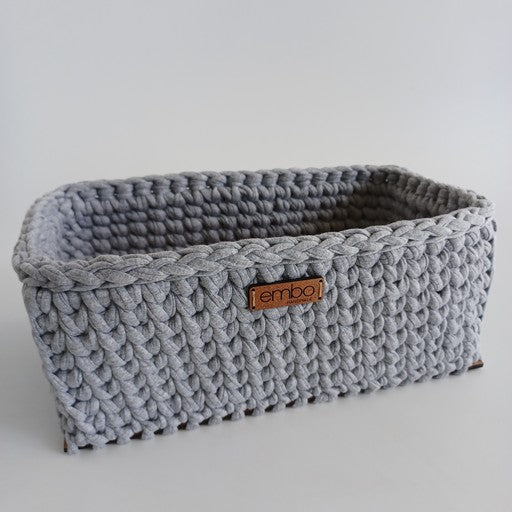 Deep Basket with Wooden Base